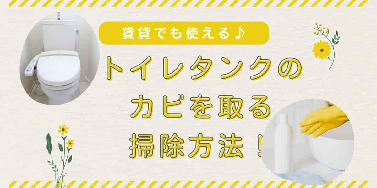 トイレタンクの掃除！賃貸でもできるカビを取る方法